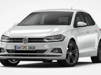 Volkswagen Polo 2018 Detailed Interior 3D model