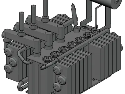 Power Transformer 3D Model 3D print model