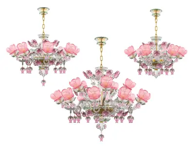 89337 Osgona Collection of Murano Glass Lamps 3D Model Pack