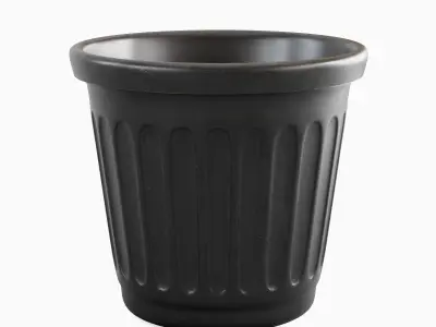 Plastic Flowerpot 03 3D model