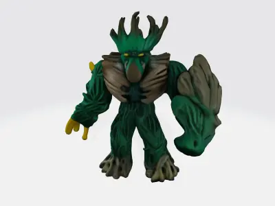 Jungle emperror cartoon 3d model Low-poly 3D model