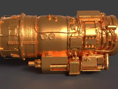Jet engine   3D model