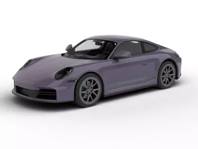 Porsche 911 Carrera T 2025 3d model 3D model
