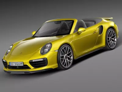 Porsche 911 Turbo S convertible 2016 3D model