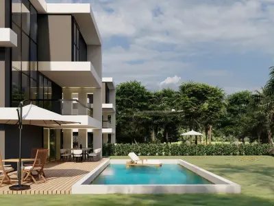 Modern Luxury Villa 3D Model with Pool and Minimalist Design 3D model