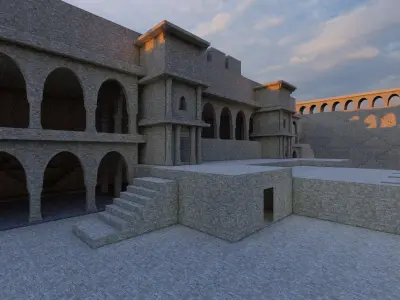 Chaand Baori Low-poly 3D model