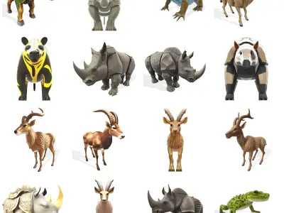 Safari Guardians - Mythical Animal Collection 3D print model