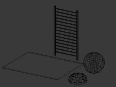 3D gym equipment Free 3D model