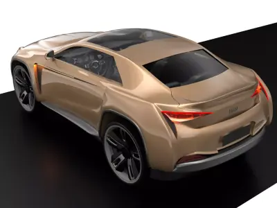 Cross-over coupe 3D model