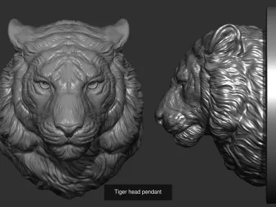 Tigers head collection