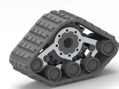 Caterpillar for RC 1-10  3D model