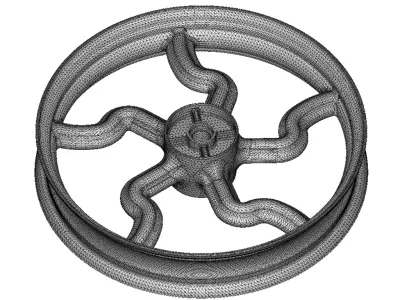 Motorcycle Wheel Rim 3D print model