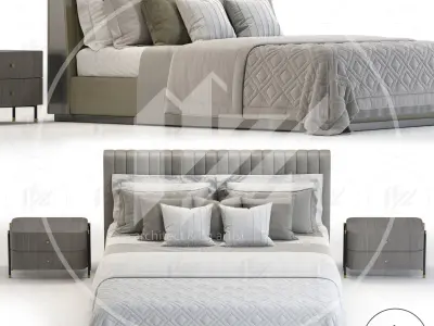 laskasas HARRY Bed No2 3D model