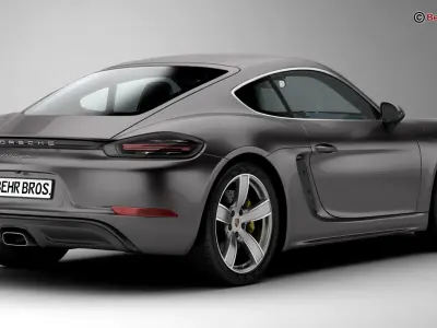 Porsche 718 Cayman 2017 3D model