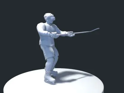 HOCKEY PLAYER MODEL 9 NO TEXTURE 3D print model