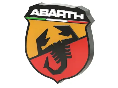 Abarth Logo Two Versions Available 3D print model