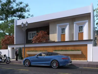 the rectangular house  3D model