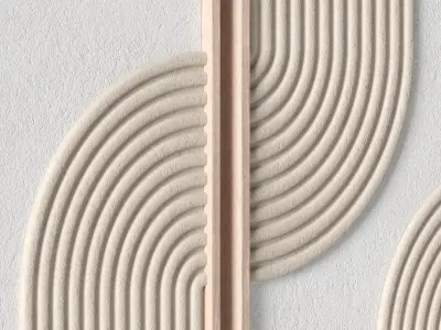 Relief artwork 37 - 3d art wall decor - Panels 3D model