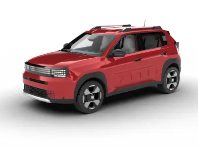 Fiat Grande Panda 2025 3d model 3D model