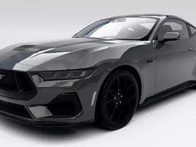 Ford Mustang GT 2024 Low-poly 3D model