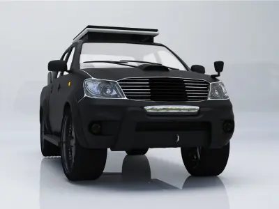 Car Hilux Modified SUV Truck  3D model