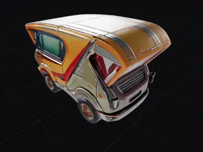 COOL CARS SolarRover no1 Collectable Model these WHEELS are HOT Low-poly 3D model