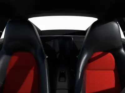 Porsche 911 Carrera S 2015 Rigged with interior Low-poly 3D model