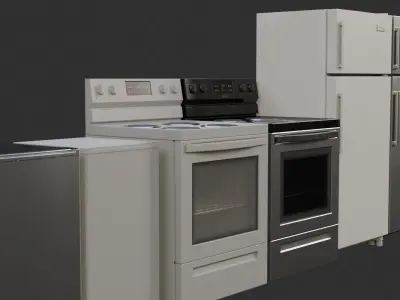 Kitchen Appliances 3D model