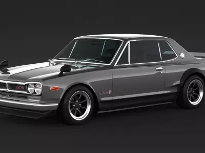 Nissan skyline 2000gtr 3D print model
