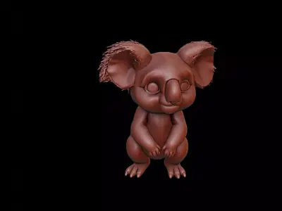 Koala Animal Sculpture 3D print model