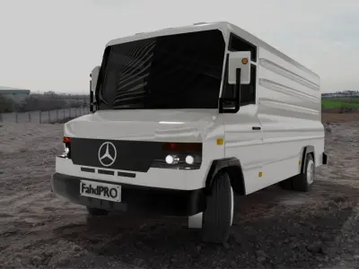 Mercedes Benz 614D Van 3D model