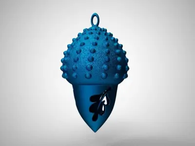 Acorn Necklace 3D print model