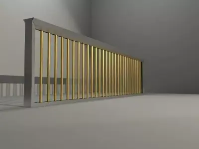 Railing gold Free 3D model