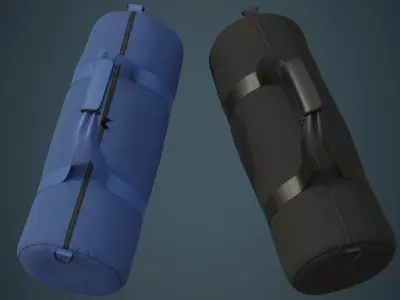 Gym Bag 1C Low-poly 3D model