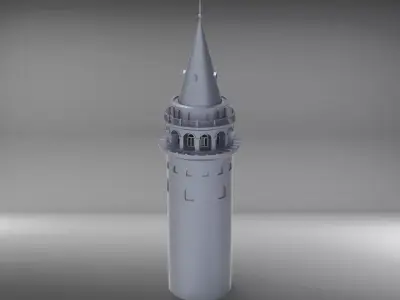 Galata Tower 3D model