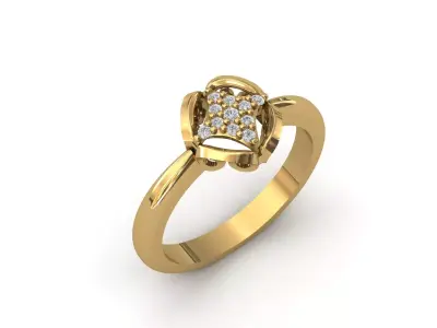 Rings for Women Womens Rings Stone Ring Ready STL 3DM Models  3D print model 21
