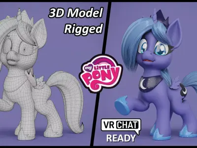 My Little Pony Woona Low-poly 3D model