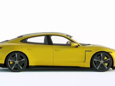 Porsche Taycan Turbo S 2020 3D model