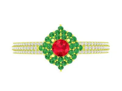 6795 NewDesign Luxury Asian Diamond Bangle Bracelets 3D print model