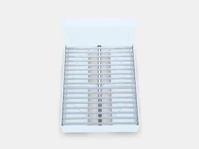 BRIMNES Bed frame w storage and headboard 8 Low-poly 3D model