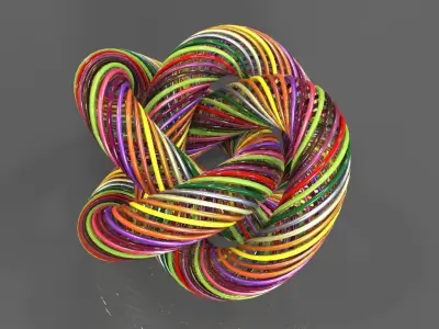 Spiral Knot Free 3D model