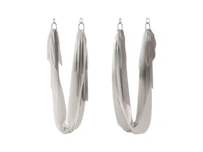 Pilates and yoga 3 airhammocks 3D model