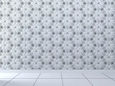 3d wall panel Low-poly 3D model