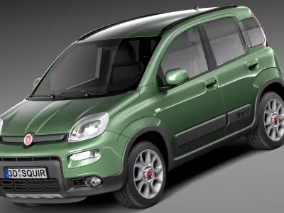 Fiat Panda 4x4 2013 3D model