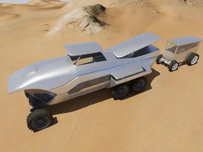 Sci-fi car SUV Future car 3D model