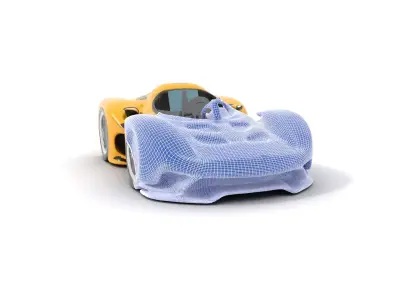 Vibrant Ford Supercar model pack Low-poly 3D model