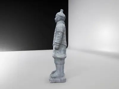 Terracotta Warrior UE4 Low-poly 3D model