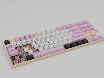 Keyboard art 3D model