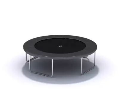Black Trampoline 3D model