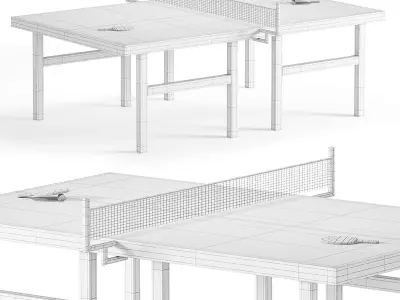 Ping Pong Tennis Table 3D model